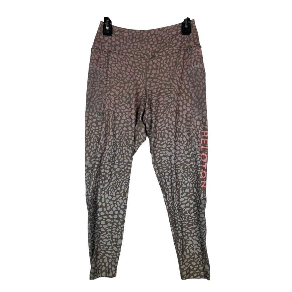 Peloton Gray and Pink Patterned Leggings